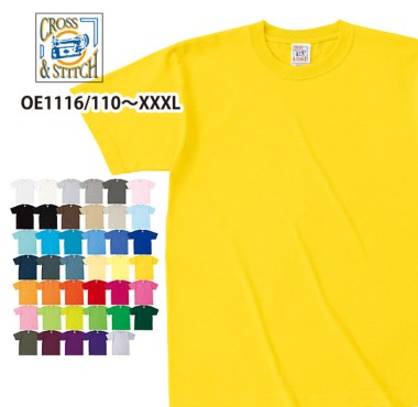 cross&stitch マックスウェイトTシャツ OE1116