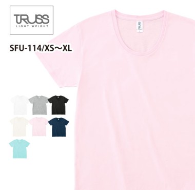 TRUSS スリムフィットUネックTシャツ SFU-114
