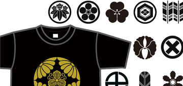 我が家の家紋はどんな形?家紋Tシャツを作ろう!