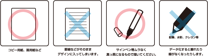 手書原稿の場合